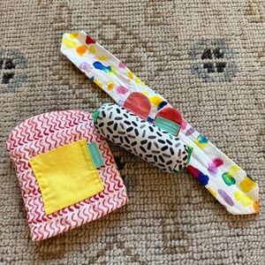 Lovevery Crinkle Bag with Sensory Link Toys